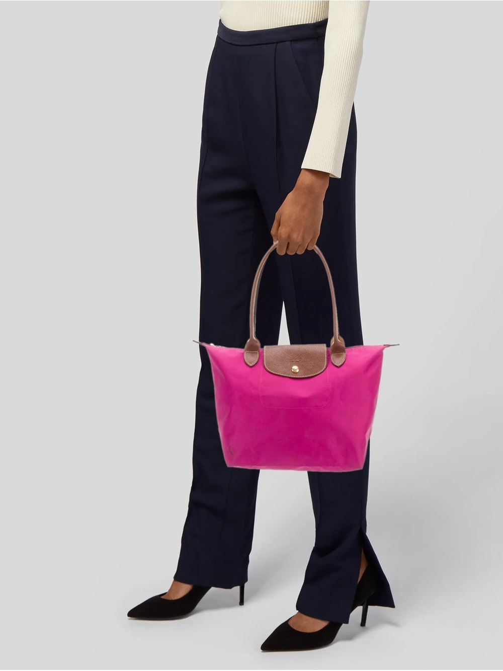 🩷 LONGCHAMP PINK LE PLIAGE SMALL SHOPPING TOTE